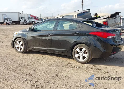 2013 Hyundai Elantra Gls from USA, damaged, VIN 5NPDH4AE3DH286494